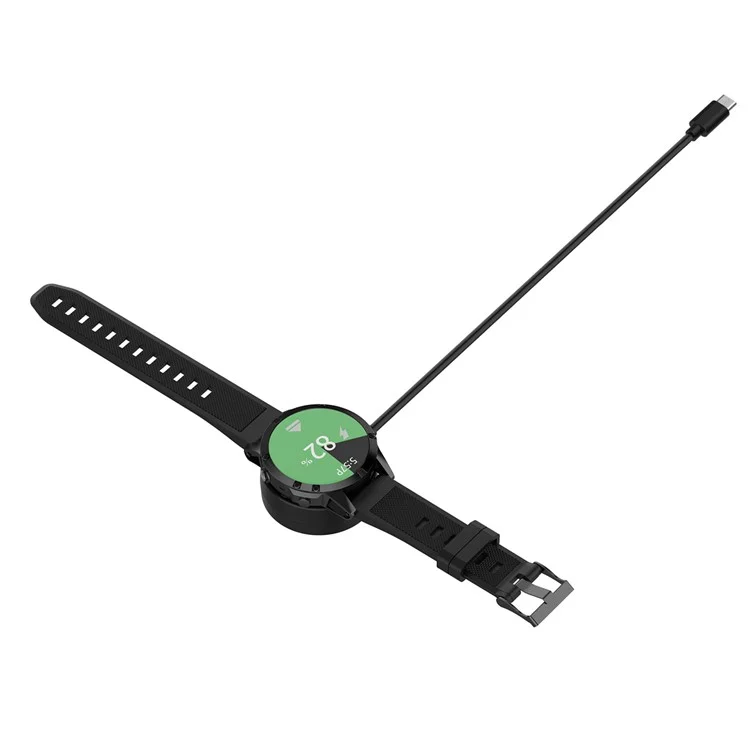 For Garmin Forerunner 265 / 265S / 965 / 955 / Fenix 5 / 6 / 7 Charging Dock Type-C Watch Charger with 100cm Cable