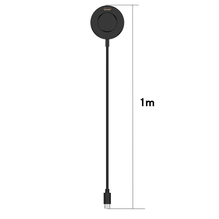 For Garmin Forerunner 265 / 265S / 965 / 955 / Fenix 5 / 6 / 7 Charging Dock Type-C Watch Charger with 100cm Cable