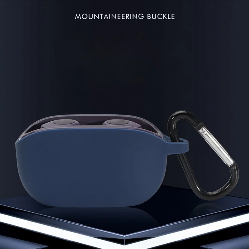 For JBL Wave 100TWS Bluetooth-compatible Earphone Protective Cover Anti-drop Silicone Case without Lid - Pink