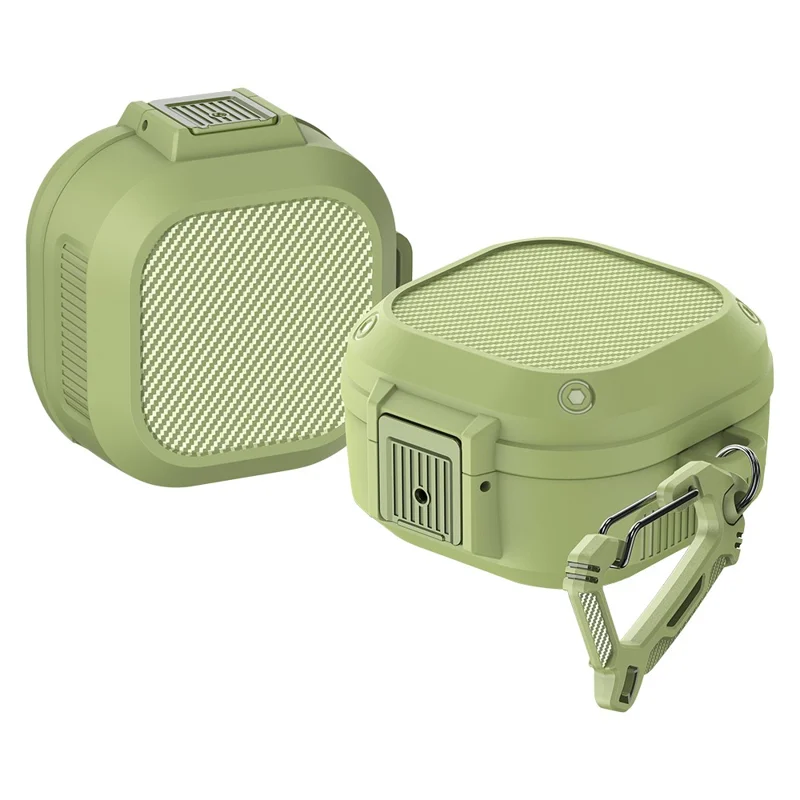 For Samsung Galaxy Buds Live / Buds 2 / Buds Pro / Buds 2 Pro Earphone Case TPU+PC Anti-drop Earbud Cover - Army Green