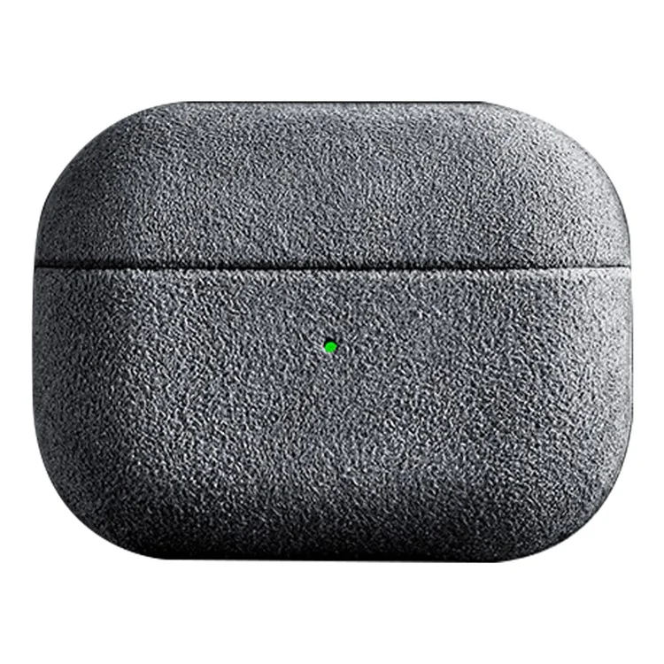 Protective Cover for AirPods Pro 2 Suede Leather Case Bluetooth-compatible Headset Case - Light Grey