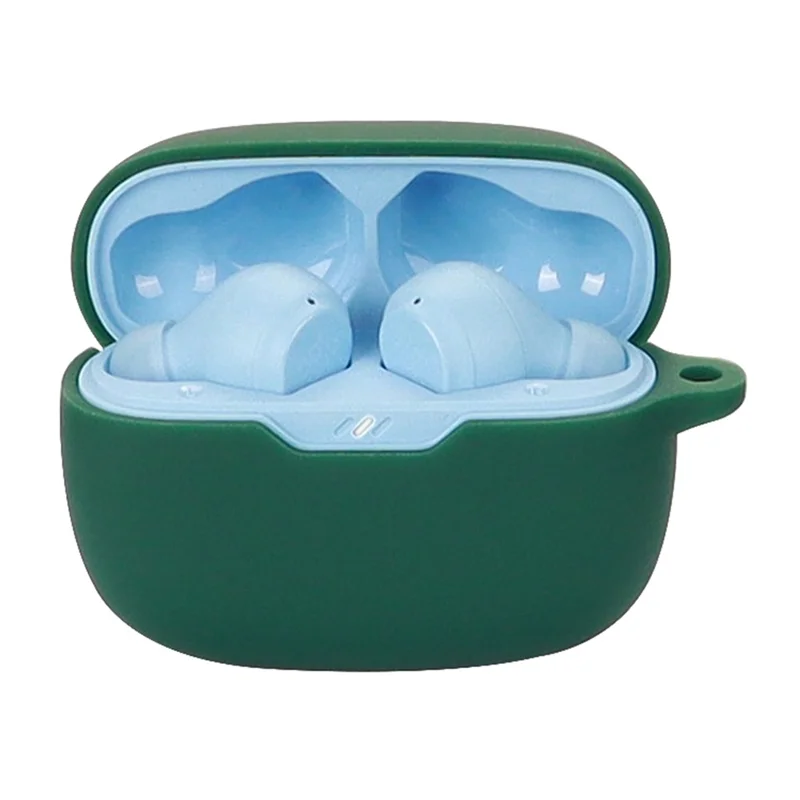 Silikonhülle für JBL Wave Beam Bluetooth-kompatible Ohrhörer, stoßfeste Hülle mit Haken – Rot