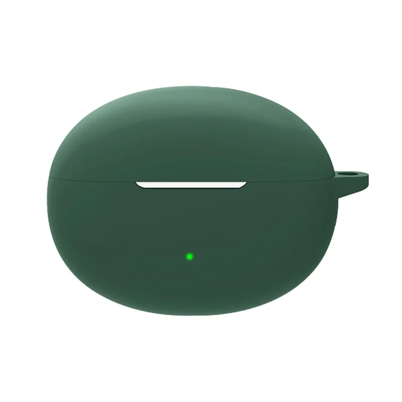 Silicone Case for Oppo Enco Free 3 Bluetooth-compatible Earphone Charging Case Sleeve Cover with Buckle - Black