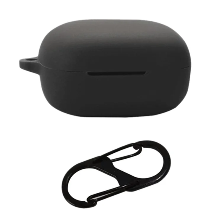 Protective Sleeve for Linklike Halo Bluetooth-compatible Earphone Charging Case Cover Silicone Case with Buckle - Black
