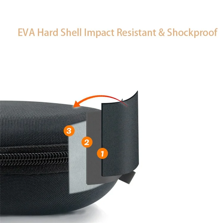 Para Sony WH-CH720N / WH-CH520 Headphone Storage Bag Shockproof Headset Case Carrying Bag