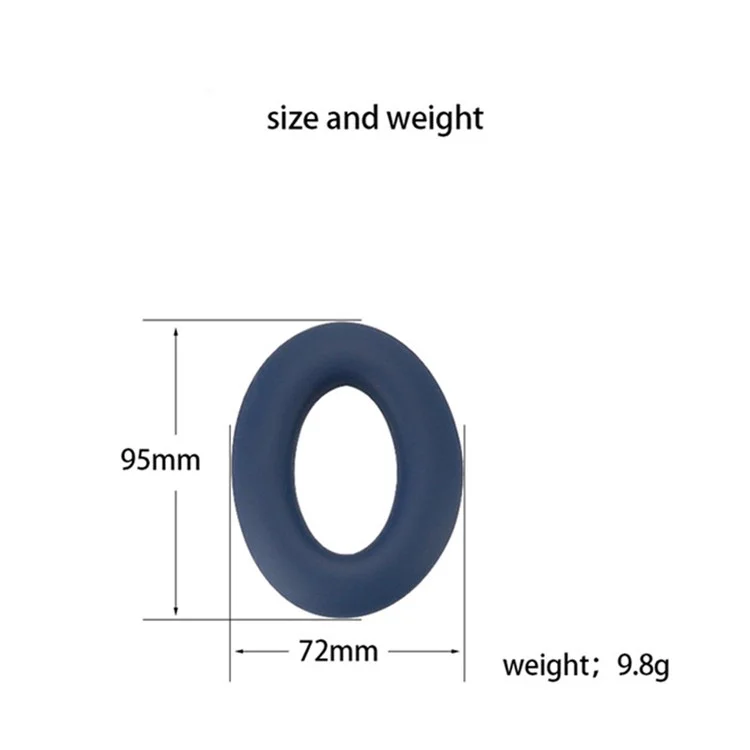 Для наушников Bose QC45 / QC35 / QC25 / QC15 / AE2, 1 пара гибких силиконовых амбушюр, чехлов для ушей, темно-синего цвета
