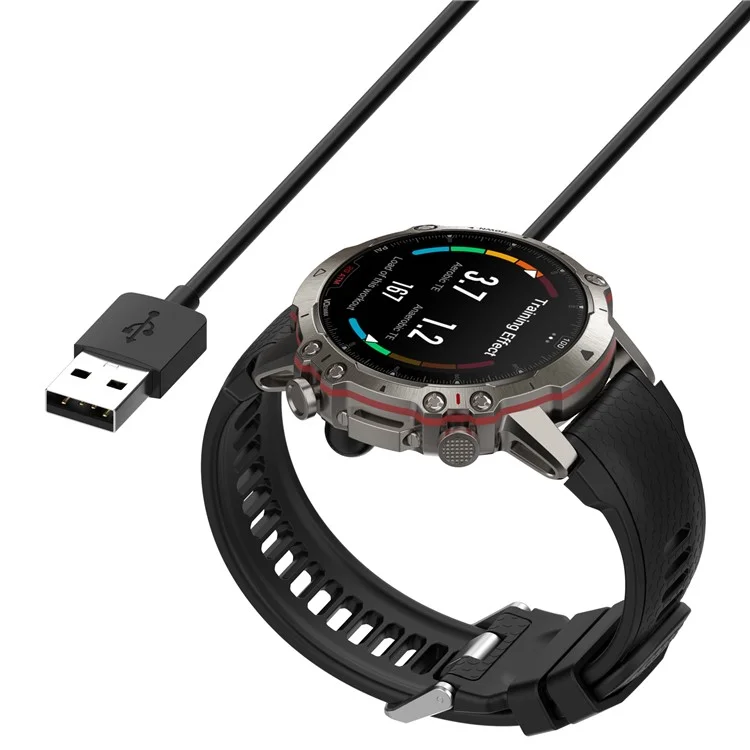 Cabo de Carregamento de 1m para Huami Amazfit Falcon A2029 Relógio Inteligente Carregador Esteira de Carregamento Portátil com Função de Transmissão de Dados