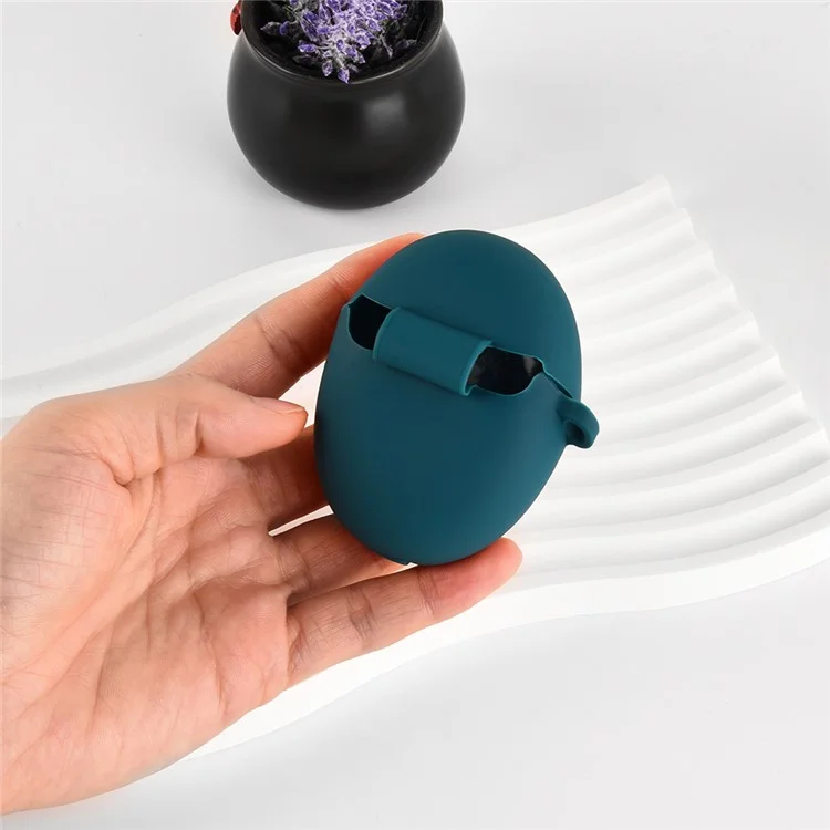 Funda de silicona para Huawei FreeBuds 5, cubierta protectora antiagresiones, auriculares Bluetooth protectores con gancho - Verde negruzco