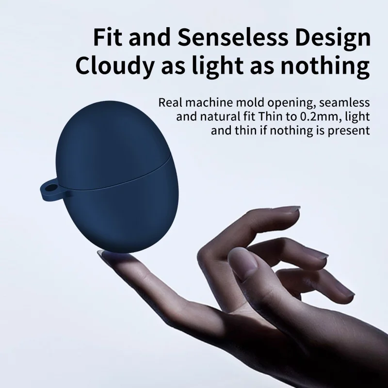 Etui silikonowe do Huawei FreeBuds 5, ochronna pokrywa z zabezpieczeniem przed upadkiem, zabezpieczenie na słuchawki Bluetooth z hakiem - czerwone