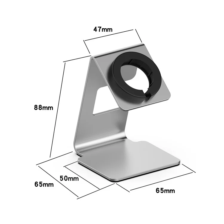 For Samsung Galaxy Watch 5 / 5 Pro / Watch 5 Active Charger Holder Watch Charging Pad Metal Stand (without Charger) - Silver