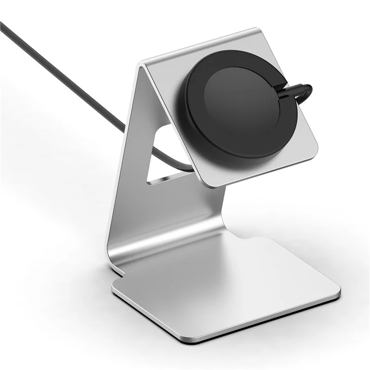 For Samsung Galaxy Watch 5 / 5 Pro / Watch 5 Active Charger Holder Watch Charging Pad Metal Stand (without Charger) - Silver