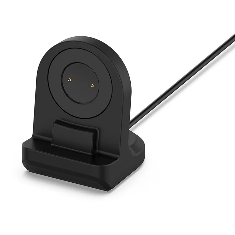 For Honor Watch GS 3i (MNS-B39) Silicone Stand Charger Charging Base Holder with Integrated Cable Management Slot (Cable Not Included) - Black