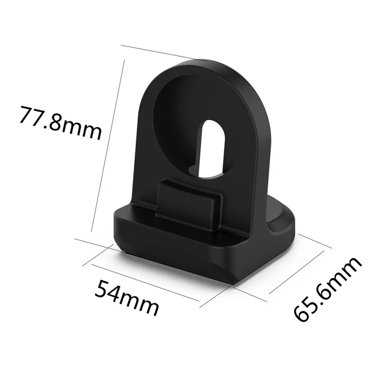 For Honor Watch GS 3i (MNS-B39) Silicone Stand Charger Charging Base Holder with Integrated Cable Management Slot (Cable Not Included) - White