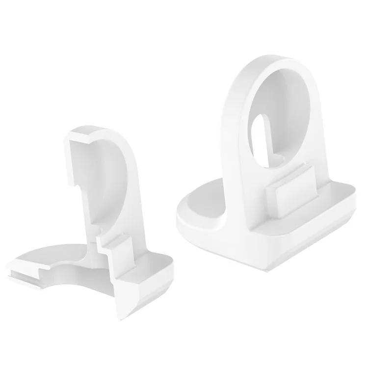 For Honor Watch GS 3i (MNS-B39) Silicone Stand Charger Charging Base Holder with Integrated Cable Management Slot (Cable Not Included) - White