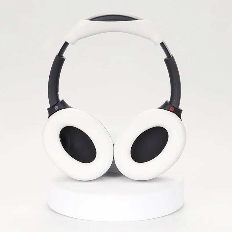 1 Pair Silicone Earpad Case with 1 Head Beam Cover for Sony WH-CH720N Headphone - White