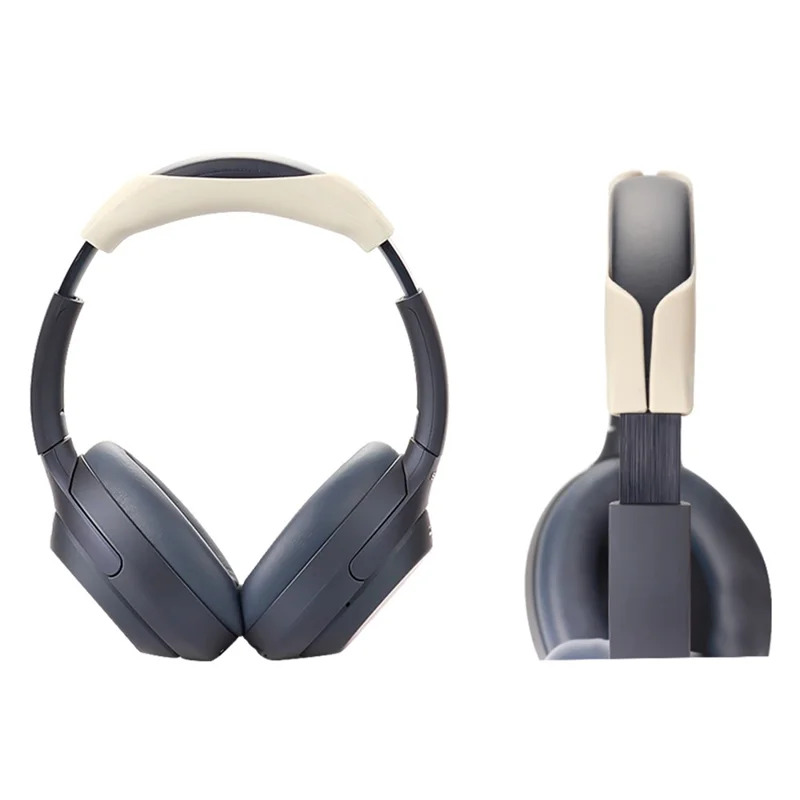 1 Pair Silicone Earpad Case with 1 Head Beam Cover for Sony WH-CH720N Headphone - White