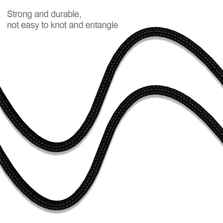 1,2 m Ohrhörer-Kabel, Audioverlägerungskabel, Stecker 3,5 mm auf 3,5 mm, männlich auf männlich, Aux-Kabel, Kord mit Lautstärkeregelung und Mikrofon - Schwarz