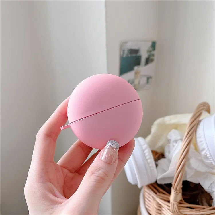 For Lenovo Thinkplus LivePods LP80 Pro RGB Bluetooth Earphone Anti-drop Case Frosted Hard PC Cover - Pink
