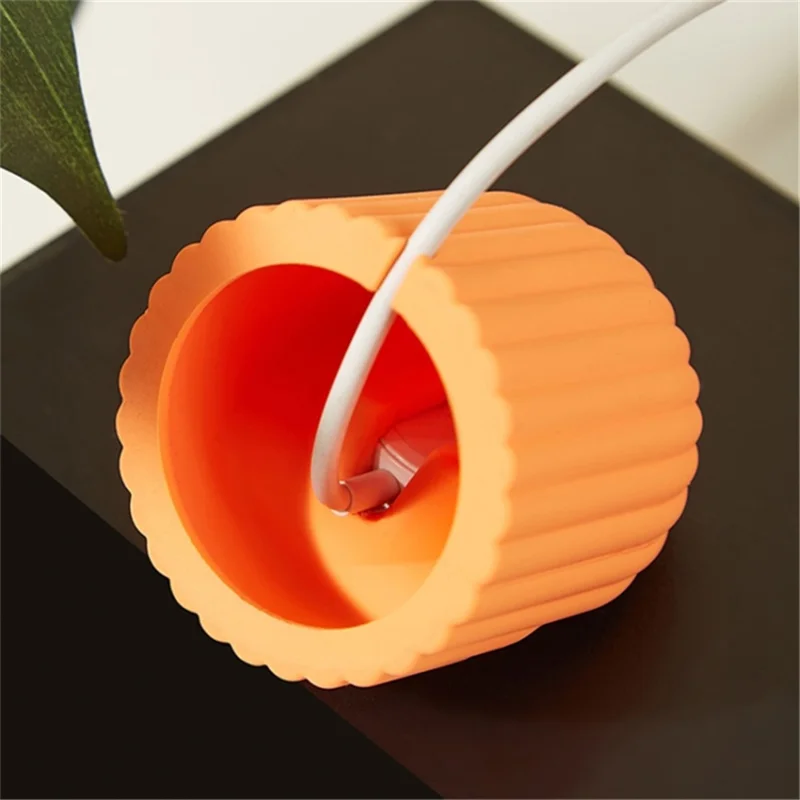 Charger Stand for Apple Watch Wave Texture Silicone Dock Holder Desk Stand Charging Station Dock Holder - Grey