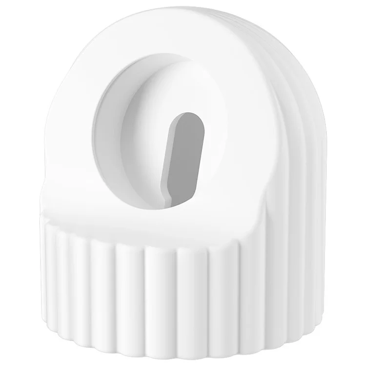 Charger Stand for Apple Watch Wave Texture Silicone Dock Holder Desk Stand Charging Station Dock Holder - White