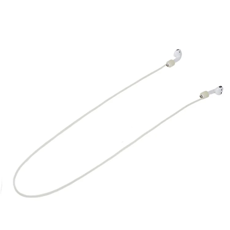 Cinturino in silicone per il collo da 70 cm per Apple AirPods, auricolare Bluetooth anti-smarrimento Cordino per il collo per attività all'aperto - Trasparente