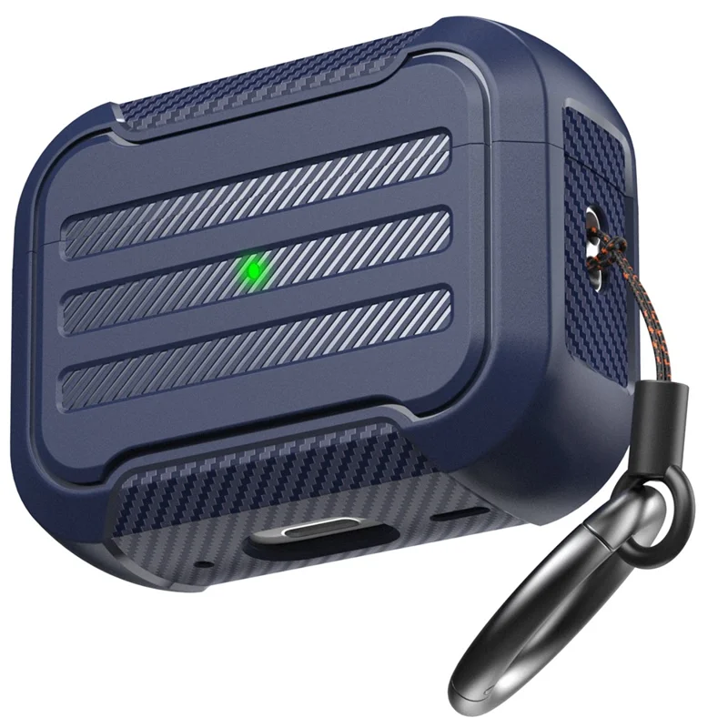 AHASTYLE PT115-PRO For AirPods Pro 2 Silicone Drop-proof Cover Split Type Bluetooth-compatible Earphone Protective Case - Blue