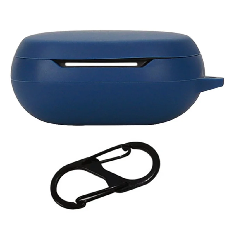 For EDIFIER NeoBuds Pro2 Silicone Case Bluetooth-compatible Earphone Charging Bin Anti-scratch Sleeve with Buckle - Dark Blue