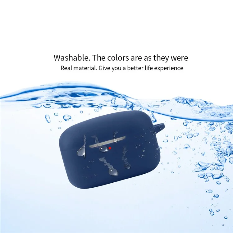 Для беспроводной гарнитуры EDIFIER TWS1 ANC Bluetooth, силиконовый чехол, противоударный, чехол для наушников с застежкой - темно-синий