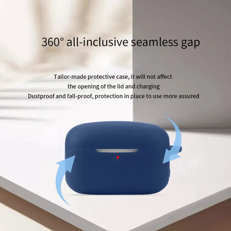 For EDIFIER TWS1 ANC Bluetooth-compatible Earphone Silicone Case Anti-drop Earbud Cover with Buckle - Red