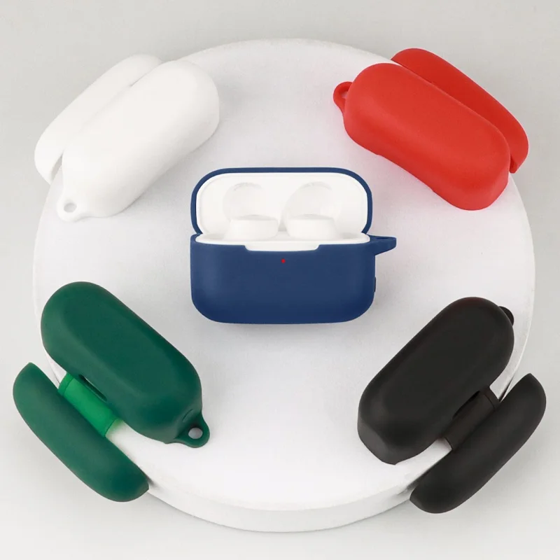 For EDIFIER TWS1 ANC Bluetooth-compatible Earphone Silicone Case Anti-drop Earbud Cover with Buckle - Red