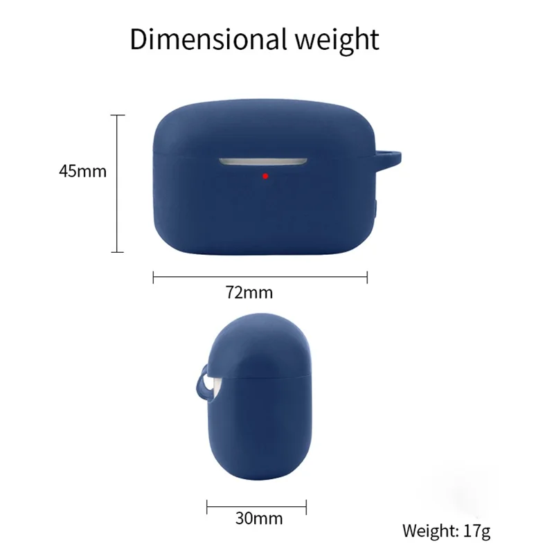 For EDIFIER TWS1 ANC Bluetooth-compatible Earphone Silicone Case Anti-drop Earbud Cover with Buckle - Red