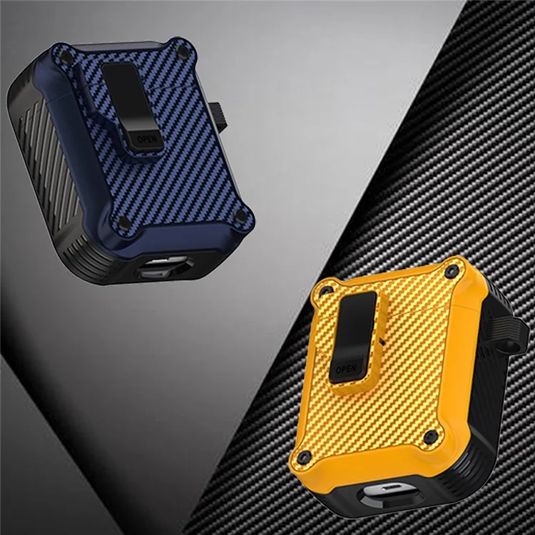 Per Apple AirPods con Custodia di ricarica (2016) / (2019) / AirPods con Custodia di ricarica wireless (2019) Custodia per auricolari TPU Cover - Giallo