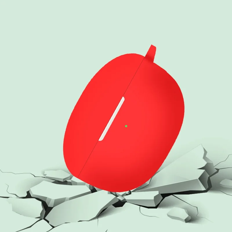 Custodia in silicone per auricolare Bluetooth OPPO Enco X, copertura protettiva per auricolari con fibbia - Bianco