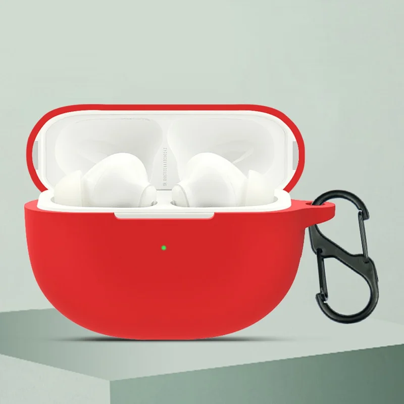 For OPPO Enco X Bluetooth-compatible Earphone Silicone Case Protective Earbud Cover with Buckle - Black