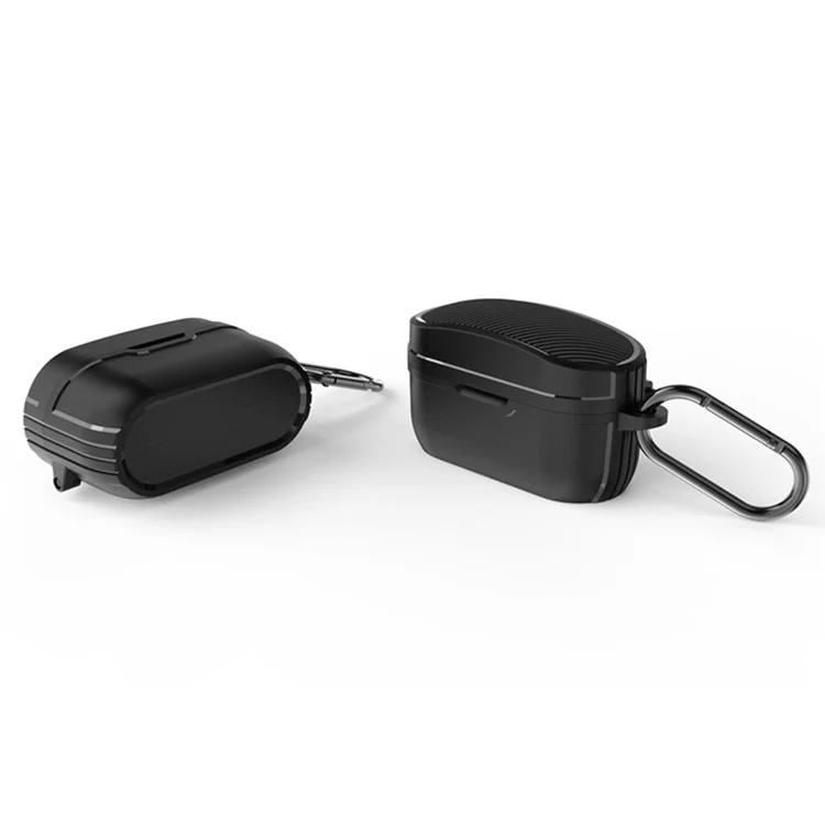 TPU Earphone Case for Sony WF-1000XM4 , Anti-scratch Bluetooth-compatible Earbud Protective Cover - Black