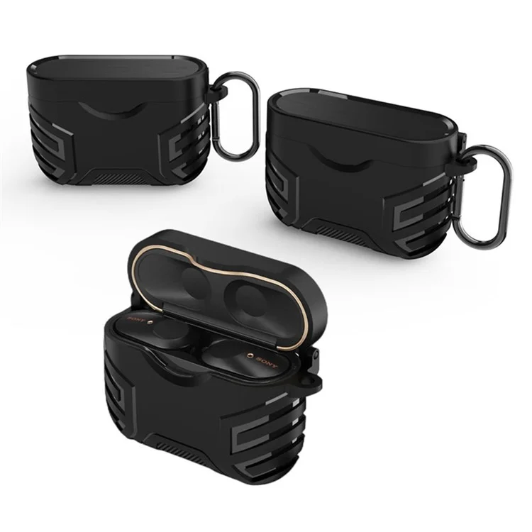 Pour Sony WF-1000XM3 Ecouteurs Bluetooth Étui de protection antichute - Noir