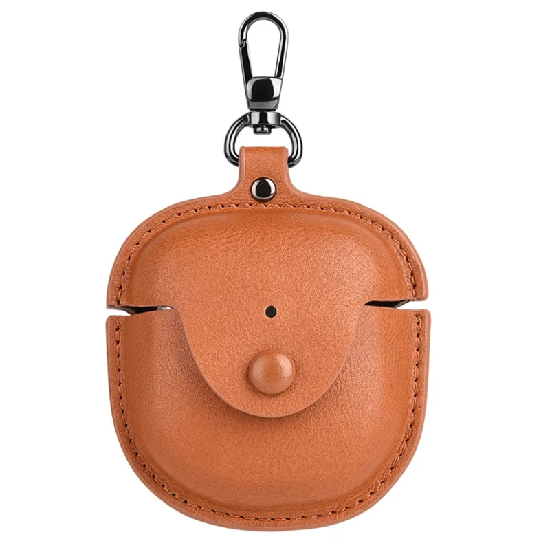 PU Leather Case for Bose QuietComfort Earbuds II Bluetooth-compatible Earphone Drop-proof Cover with Key Holder - Yellow