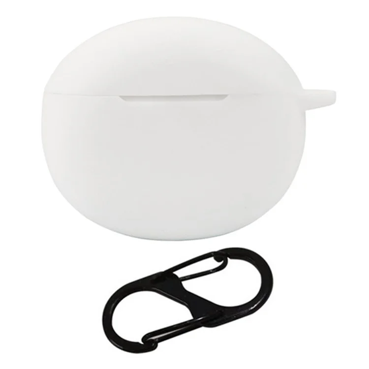 Funda protectora de silicona para el auricular Bluetooth Redmi Buds 4 Active con hebilla antipetra - Blanco