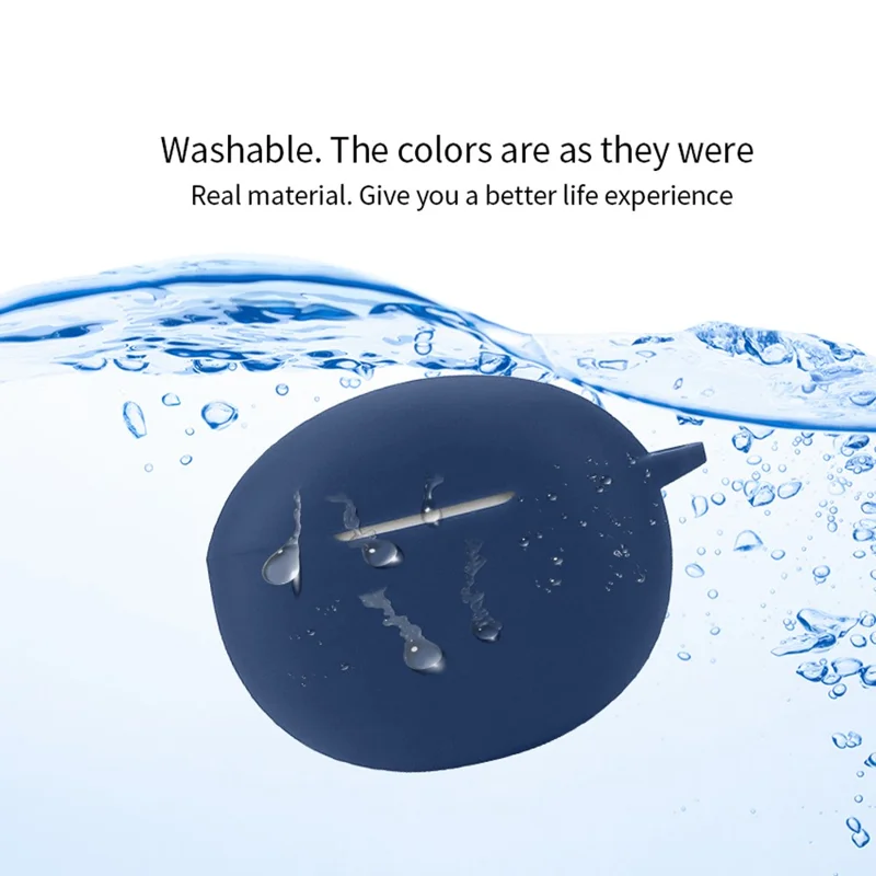 Custodia protettiva in silicone per Redmi Buds 4 Active, custodia per auricolari Bluetooth con fibbia anti-persa - Verde scuro