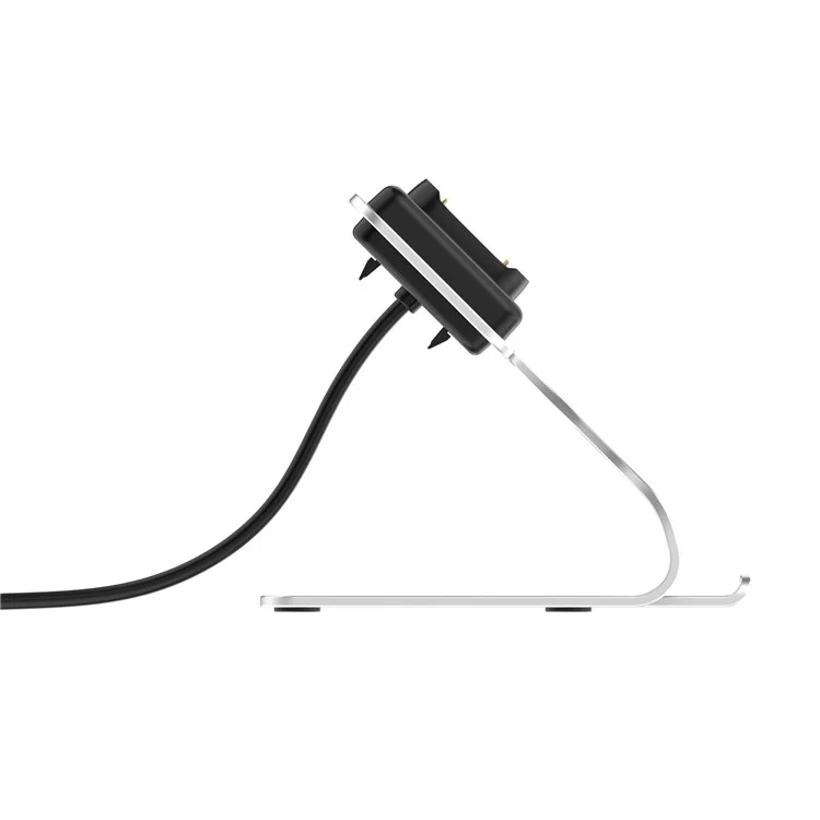 Para Amazfit T-Rex Ultra A2142 Metal Watch Cargador Magnético Dock de Carga con Cable USB de 1.5m - Plata