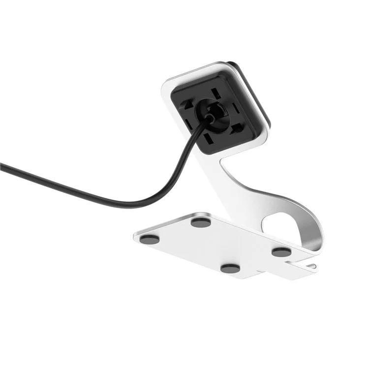 Para Amazfit T-Rex Ultra A2142 Metal Watch Cargador Magnético Dock de Carga con Cable USB de 1.5m - Plata