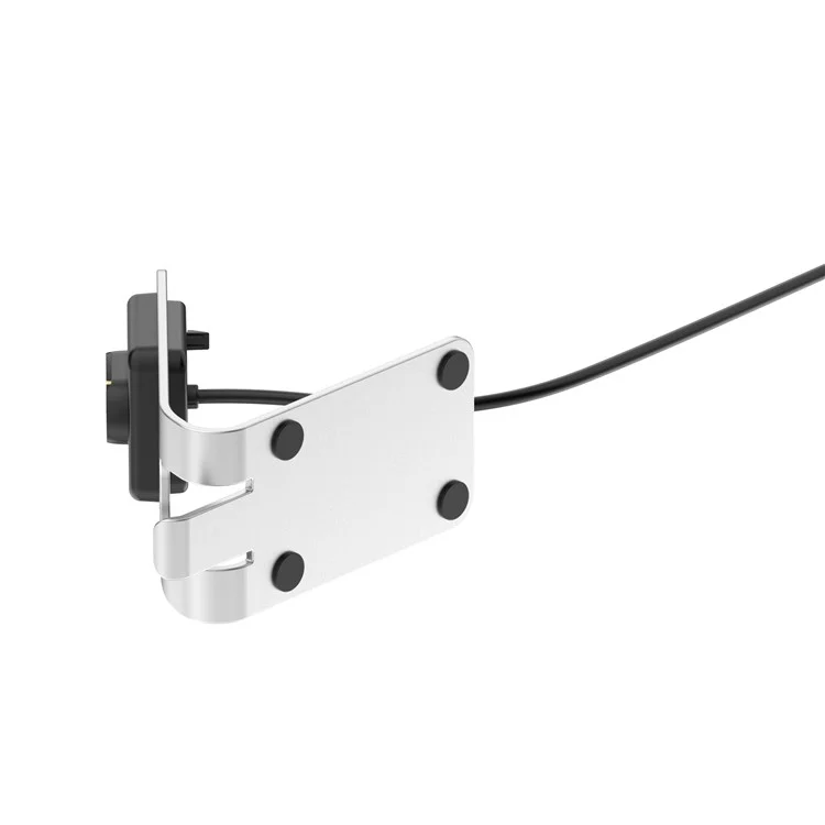 Para Amazfit T-Rex Ultra A2142 Metal Watch Cargador Magnético Dock de Carga con Cable USB de 1.5m - Plata