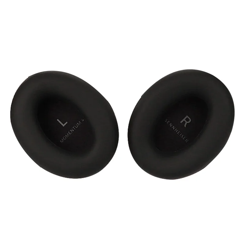 1 Pair For Sennheiser MOMENTUM 4 Wireless Bluetooth-compatible Headphone Earpad Silicone Protective Case - Black