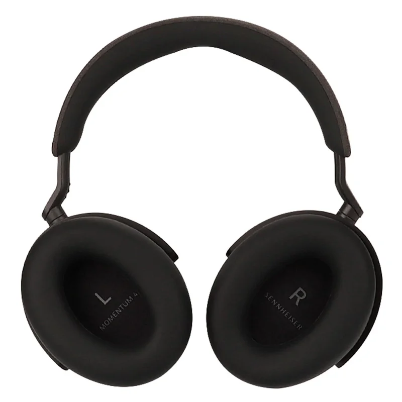 1 Pair For Sennheiser MOMENTUM 4 Wireless Bluetooth-compatible Headphone Earpad Silicone Protective Case - Black