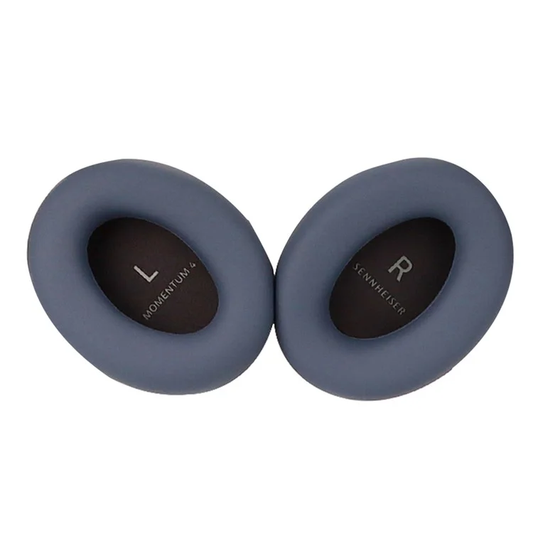 1 Pair For Sennheiser MOMENTUM 4 Wireless Bluetooth-compatible Headphone Earpad Silicone Protective Case - Dark Blue