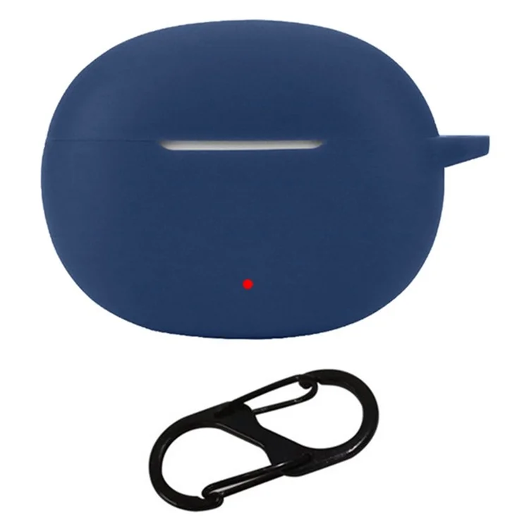 For Honor LCHSE X5s Wireless Headphone Silicone Sleeve Drop Protection Cover Case with Hanging Buckle - Dark Blue