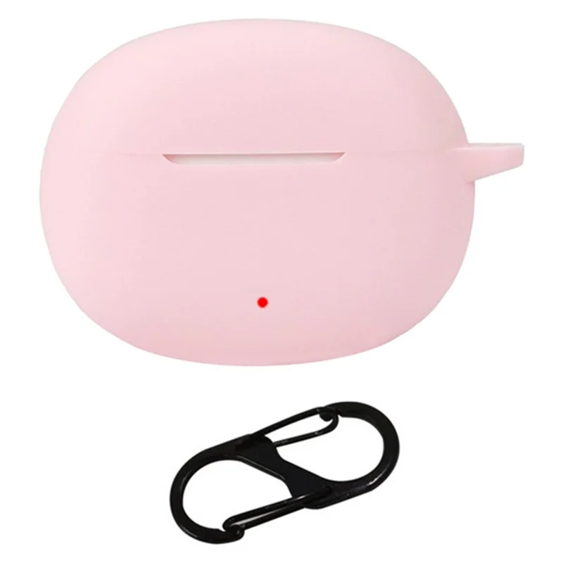 For Honor LCHSE X5s Wireless Headphone Silicone Sleeve Drop Protection Cover Case with Hanging Buckle - Pink
