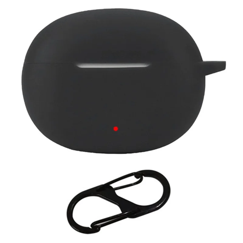 For Honor LCHSE X5s Wireless Headphone Silicone Sleeve Drop Protection Cover Case with Hanging Buckle - Black