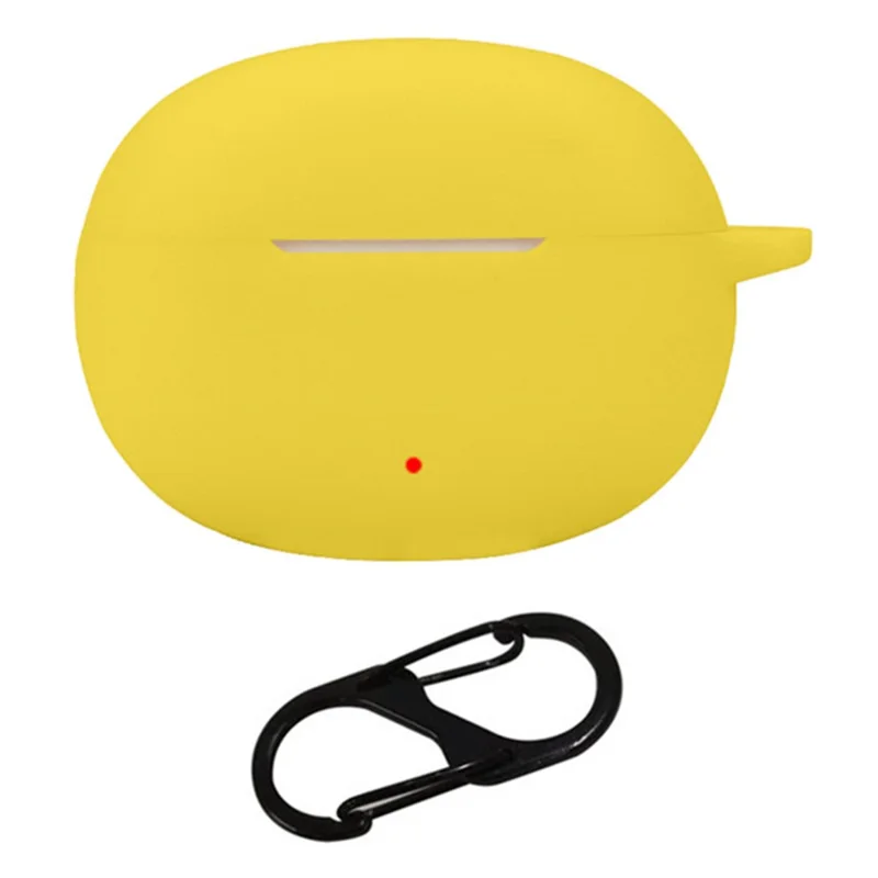 For Honor LCHSE X5s Wireless Headphone Silicone Sleeve Drop Protection Cover Case with Hanging Buckle - Yellow