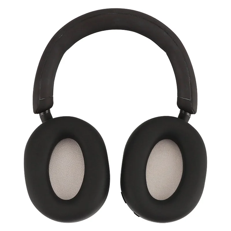 1 Pair for Sony WH-1000XM5 Headphone Silicone Ear Cap Earpad Protective Cover - Black